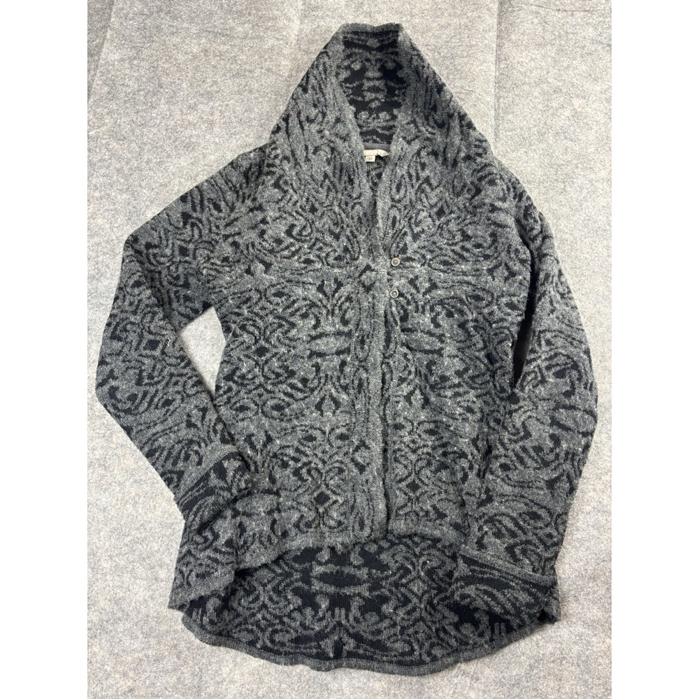 Royal Robbins Cardigan Sweater Women's M Wool Blend Geometric Cozy Winter 90s